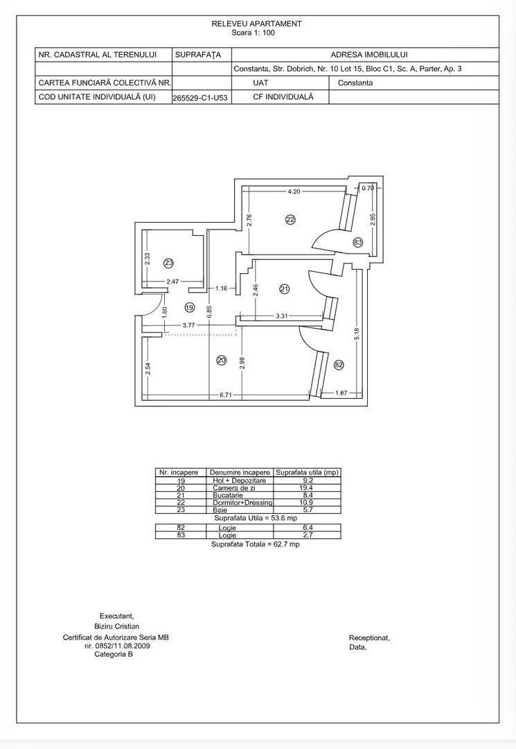 Tomis Nord - Vanzare apartament decomandat cu 2 camere,  bloc nou. - Poză 23