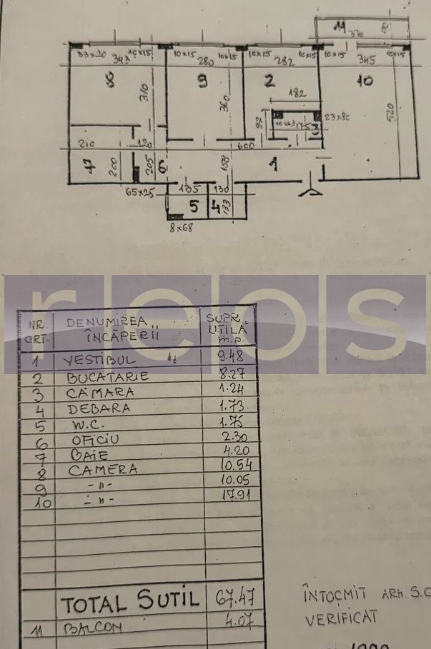 APARTAMENT 3 CAMERE – ZONA TURDA / ION MIHALACHE – BLOC REABILITAT - Poză 11