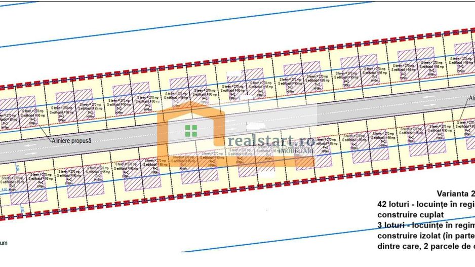 Investie, Balotesti, 15000mp intravilan, D 54,7ml, zona noua de case - Poză 2