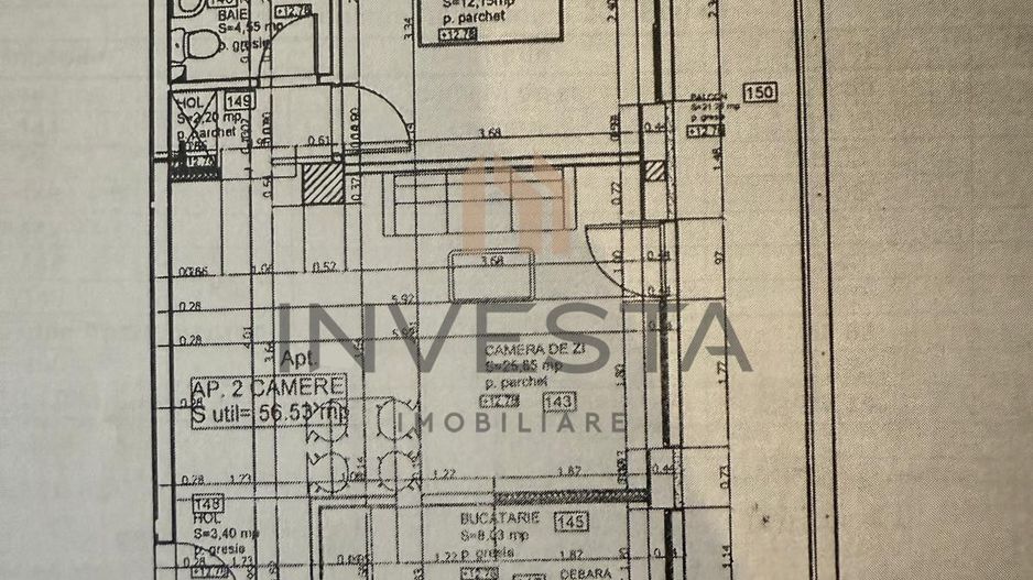 Unic pe piata! 2 camere etaj intermediar, Zona Scortarilor! Bloc nou! - Schiță 12