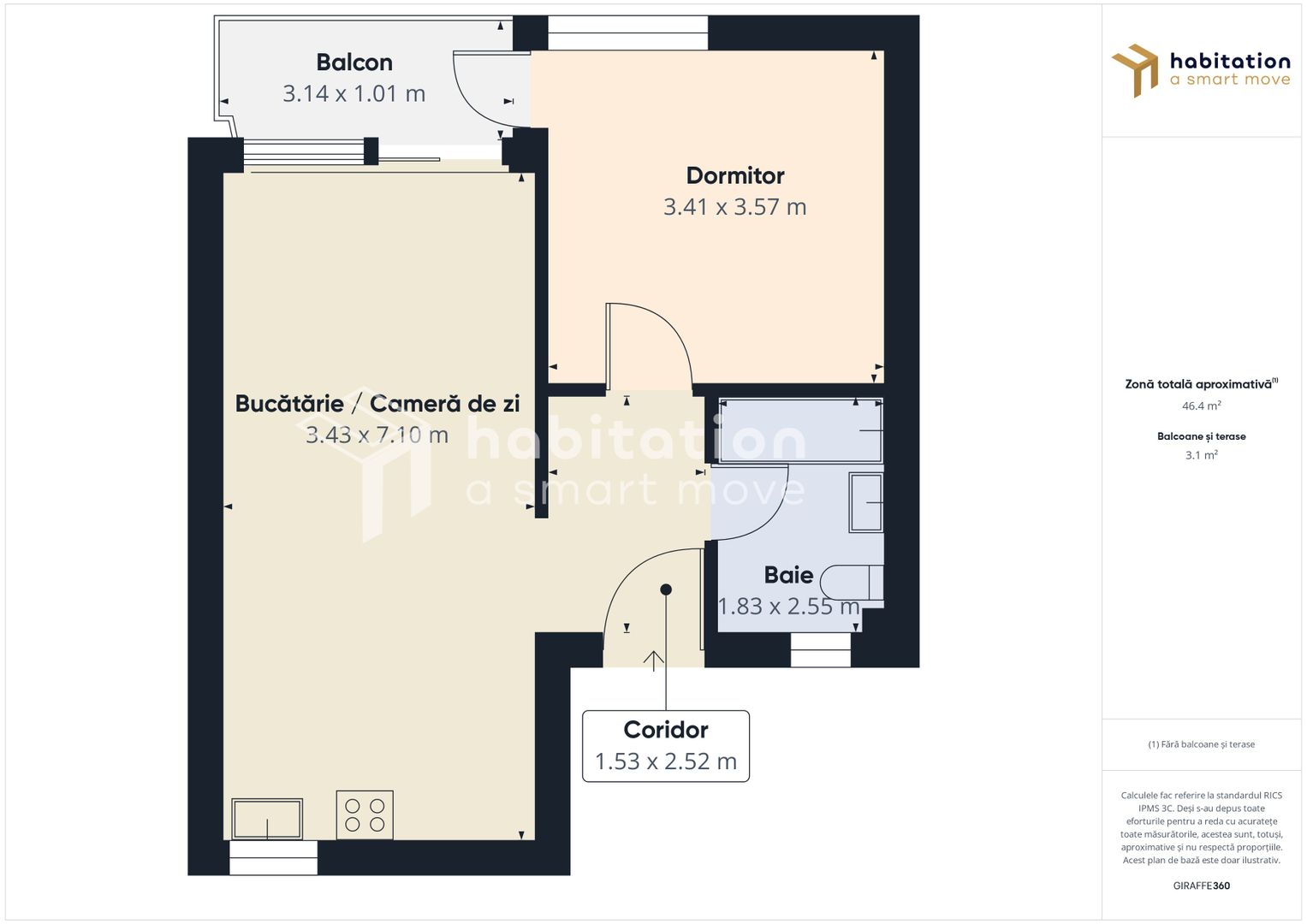 Urban & elegant: Apartament 2 camere, sală de sport și terasă - Poză 20