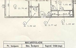Apartament 3 camere Adiacent  Bd. Nerva Traian cu Centrala - Poză 9