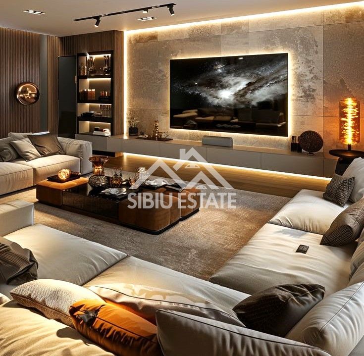 Penthouse Sibiu 4 camere, 2 bai terasa mare vedere panoramica - Poză 3