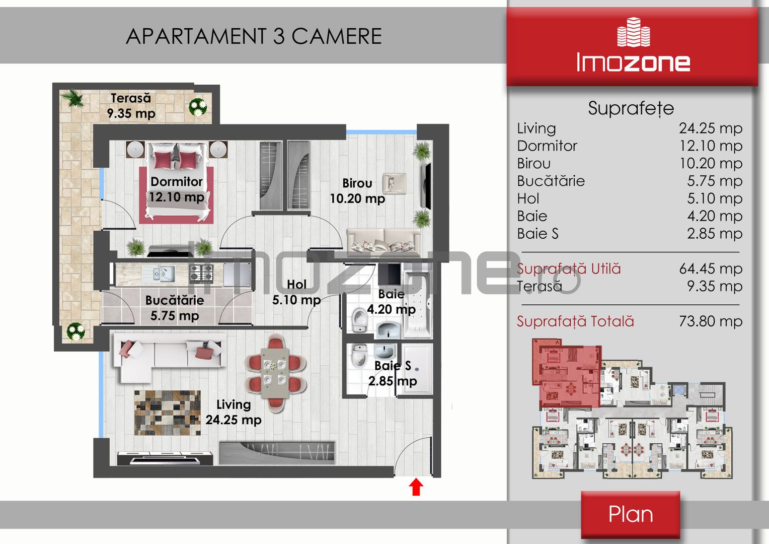 Drumul Taberei, 3 Camere, Decomandat, 74mp, Zona De Case, Bloc Nou, Comision 0% - Poză 6