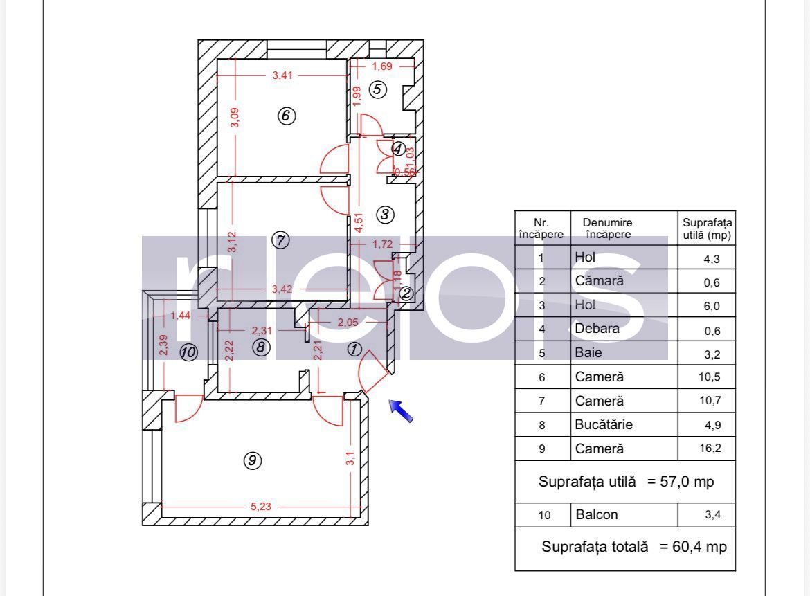 VANZARE APARTAMENT 3 CAMERE LIVIU REBREANU TITAN - Poză 15