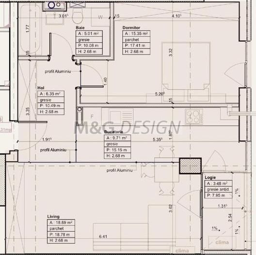 Apartament 2 camere Circumvalatiunii bloc nou - Schiță 5