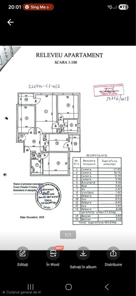 Apartament 4 camere de vanzare Rahova T650 - Poză 5
