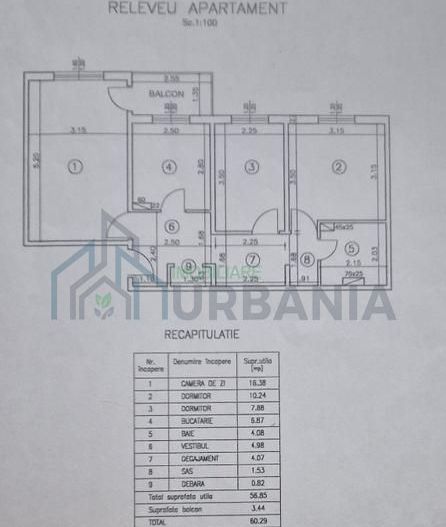 Apartament 3 camere de vânzare în Galata, Iași - Poză 7
