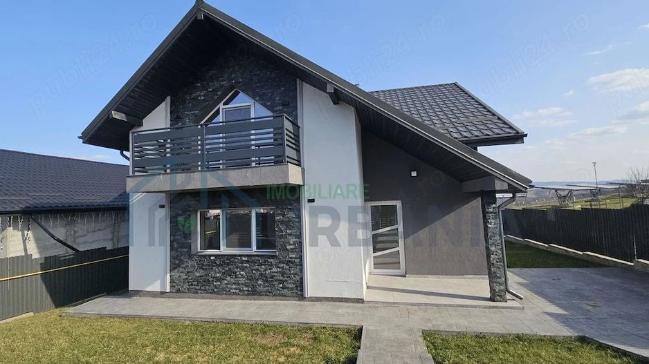 Casă modernă, 5 camere, clasa A, vedere lac, 500 mp teren, Ciurbești, Miroslava - Poză 1