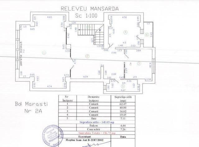 5 CAMERE MANSARDA|| OPORTUNITATE DE INVESTITIE| multiple optiuni de folosinta - Schiță 15