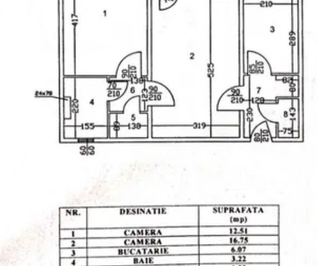 2 camere 52 mp, Obor, 7 min metrou, mobilat, parcare ADP - Poză 8