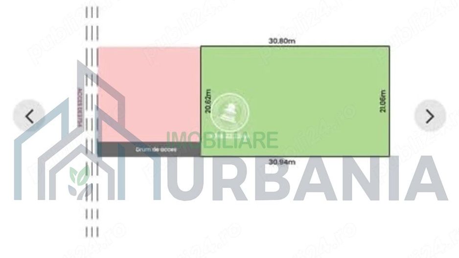 Teren intravilan de vânzare în Ciurbești, comuna Miroslava – 640 mp - Poză 1