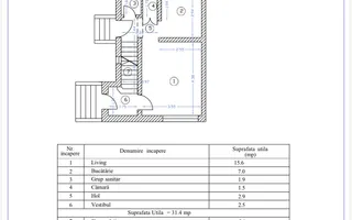 Casa CONSOLIDATA - SITUATA PE COLT - cu o curte libera generoasa - Poză 23