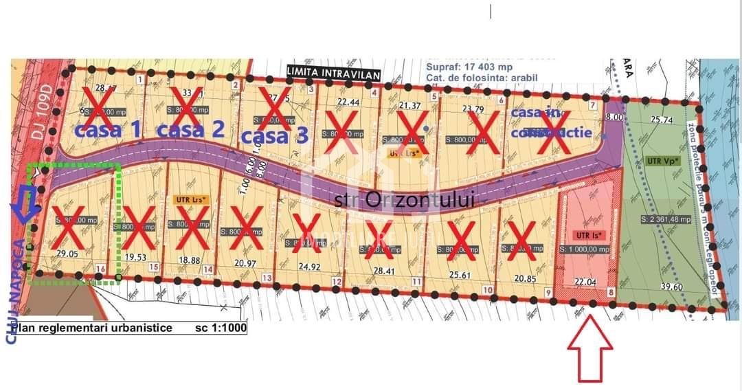 Teren intravilan 1000 mp cu autorizație de construire – Jucu de Sus - Poză 2