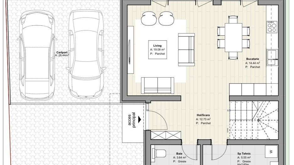 Casa individuala - 172 mp util - terasa rooftop cu jacuzzi , 550 teren - Poză 13