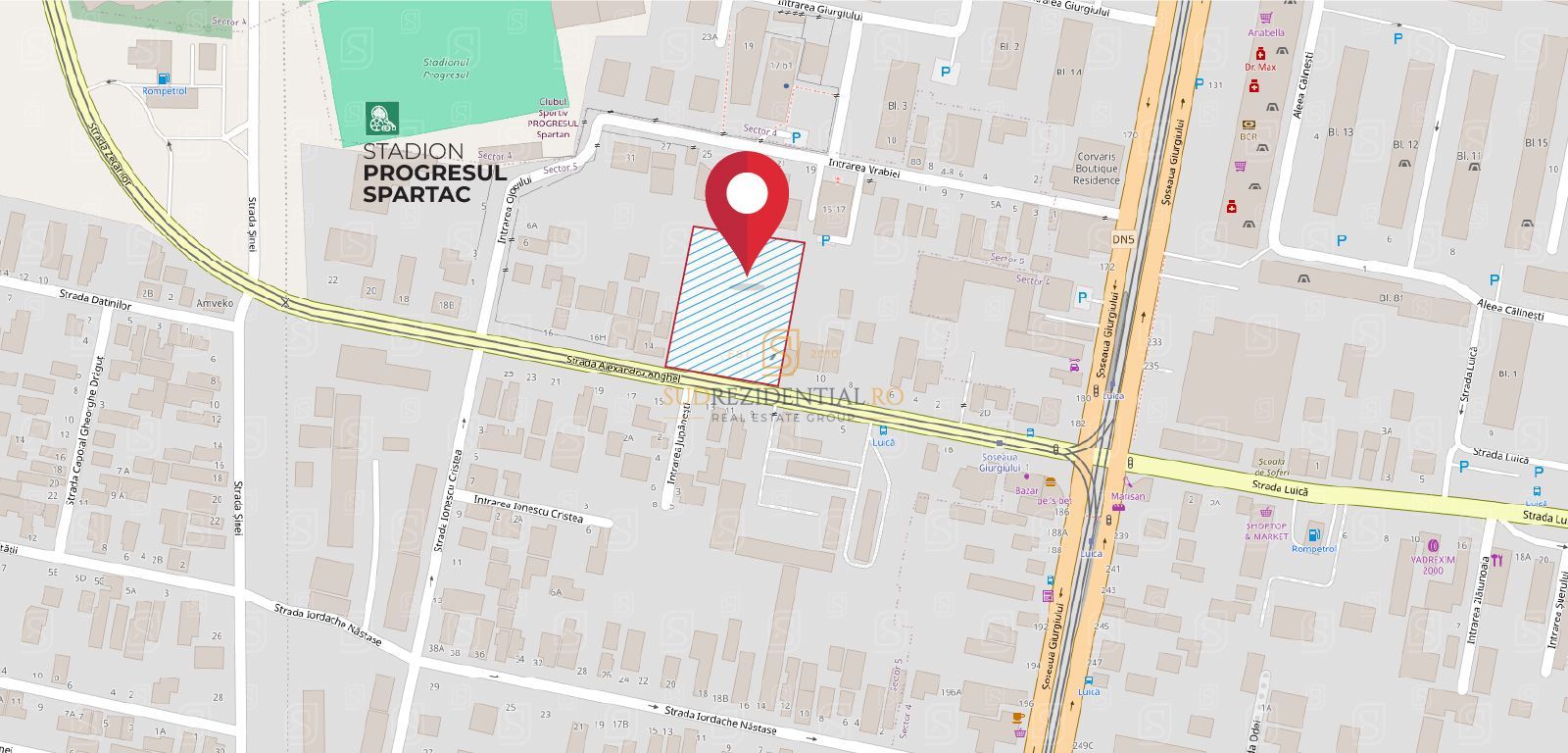 Teren 4320 mp | Deschidere 62 ml | Zona Luica – Sos. Giurgiului - Poză 5