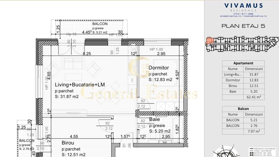 Apartament spre vanzare 3 camere, Coresi, Brasov - Poză 2
