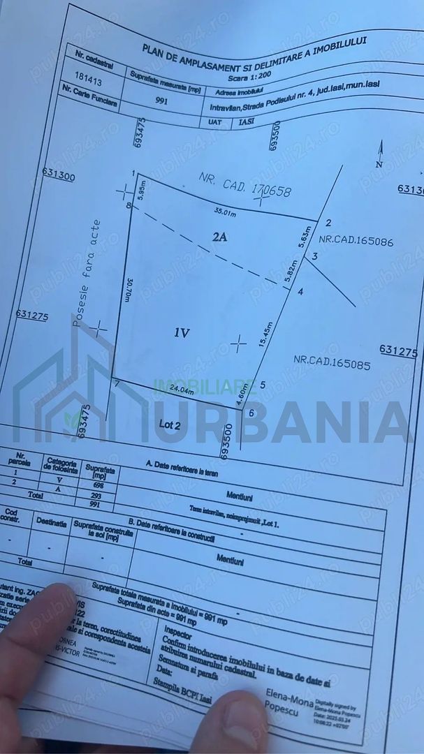 Teren intravilan de vânzare, Iași, Strada Podișului, 991 mp - Poză 5