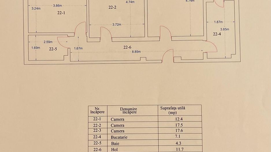 AP. 3 CAMERE PALLADY MOBILAT, BLOC NOU, PARCARE INCLUSA, COMISION 0% - Poză 13
