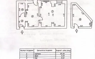 Garsoniera Spatioasa, Terasa, Ultracentral, Universitate | C A Rosetti - Schiță 13