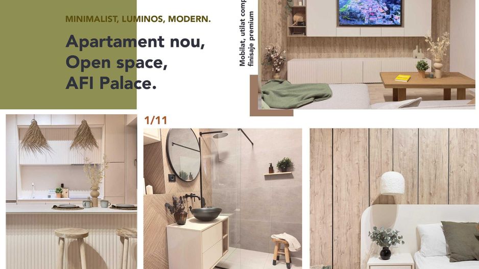 Apartament Nou, Open Space, Minimalist, Finisaje Premium-Exigent Plaza - Poză 1