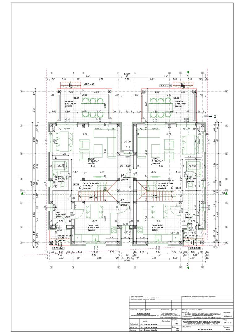 COMISION 0%, Duplex 4 Camere, Despartit prin Camera Tehnica, SACALAZ - Poză 15