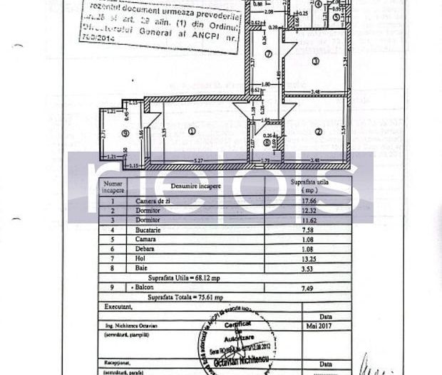 VANZARE APARTAMENT 3 CAMERE 76MP MUNCII MIHAI BRAVU DECOMANDAT DUBLU VEDERE - Poză 15