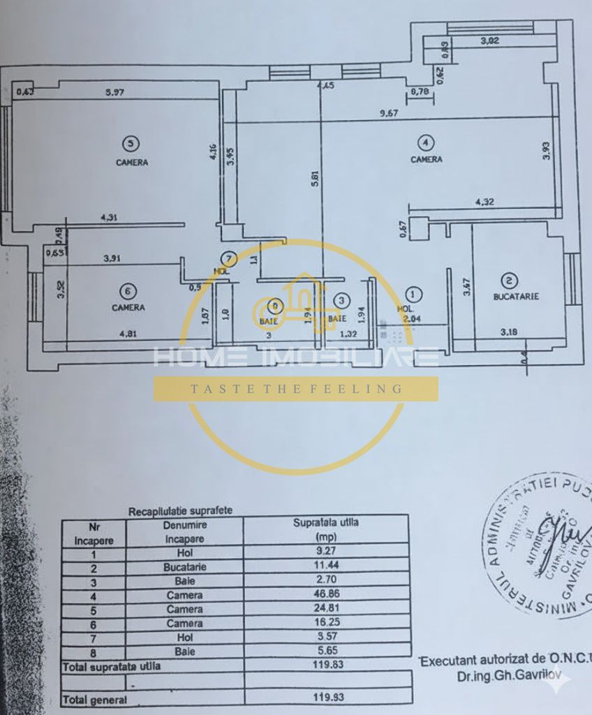 Apartament 3 camere, 120 MP, Zona-Bucsinescu-Piata Chirila - Poză 19