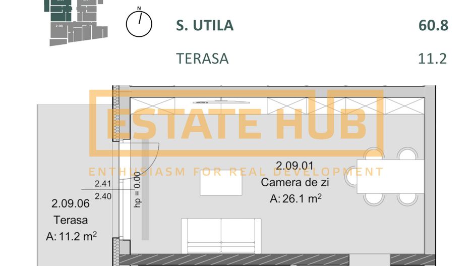 Apartament nou 2 camere Zona Centrala | Comision 0% - Poză 2
