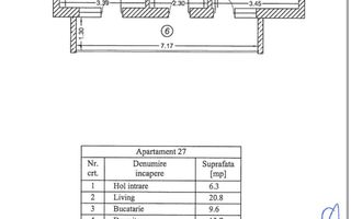 Apartament 2 camere de inchiriat, mobilat, The Grand Kristal, Sector 4 - Schiță 9
