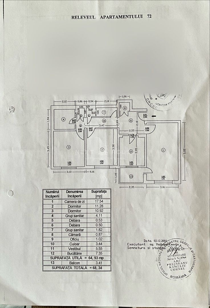 3 CAMERE ÎN RAHOVA | COMISION 0% | NEXT HOUSE - Schiță 16