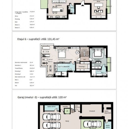 Penthouse tip Duplex Primaverii |+ 2 Locuri Parcare + Boxa - Poză 42