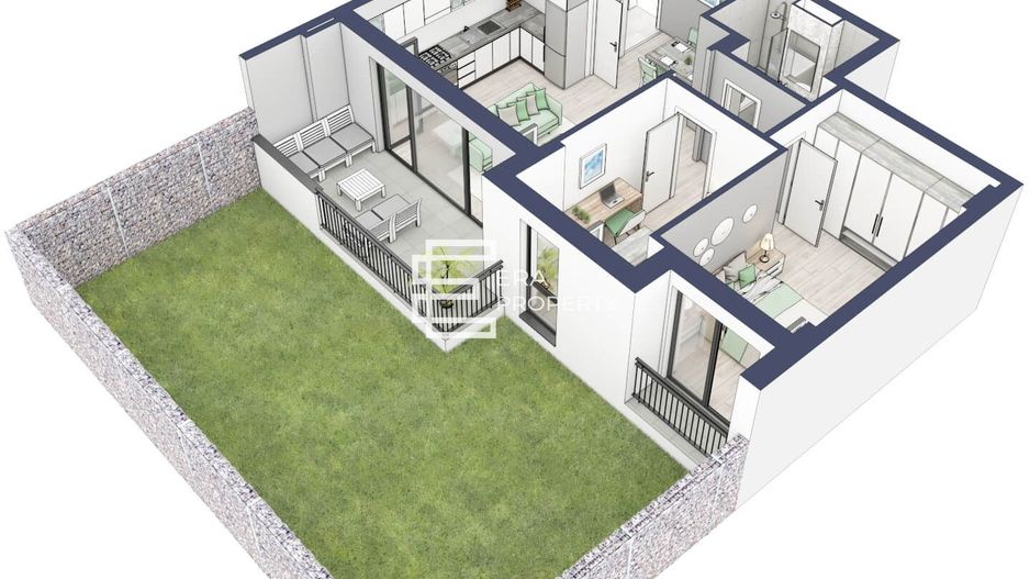 Apartament 3 camere | parter cu gradina | Zona Alba Iulia – Sibiu - Schiță 12