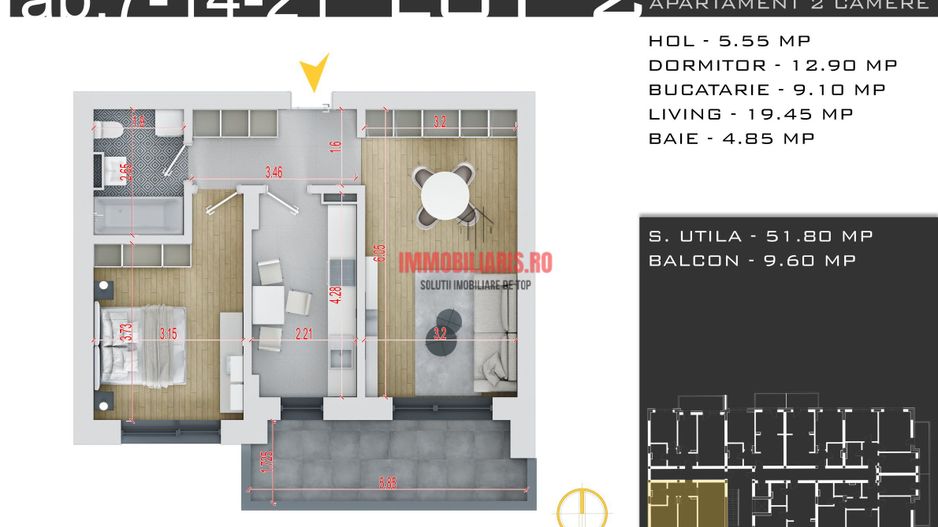 Theodor Pallady - Discount Parcare - Fara Comision - Schiță 2