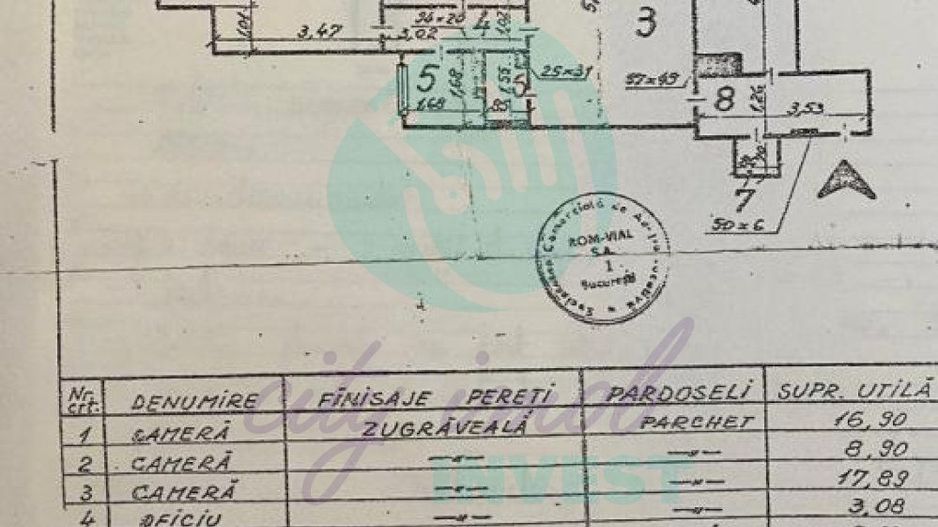 3 camere  bloc fara risc sau urgenta-GARA DE NORD - Schiță 11