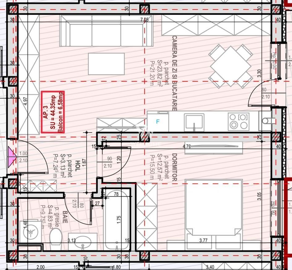 Apartament 2 camere - Selimbar, Unirii - Poză 12