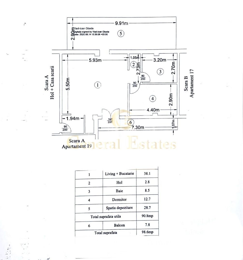 Vânzare apartament spațios- 98 mp-Valea Adâncă- Parcare Cadou - Poză 16