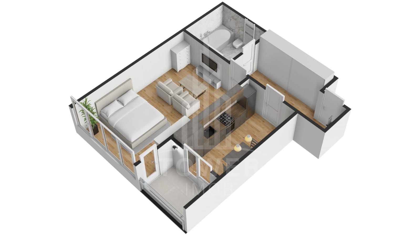 Apartament 2 camere de vânzare in Selimbar zona Pictor Brana | Comision 0% - Poză 5
