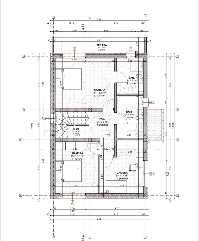 Vânzare casa individuală, Chinteni, 500 mp teren - Poză 4
