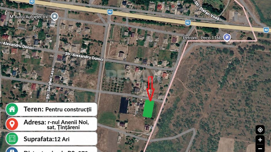Teren pentru Construcție – 12 Ari în Țînțăreni, Anenii Noi - Poză 1