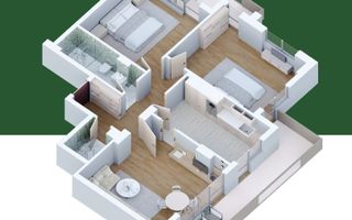 Apartament nou 3 camere Pallady, compartimentare ideală - Poză 2