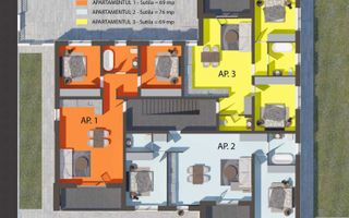 BRASADAS vinde ap 3 cam 2025 etaj 1 in zona Unirii. - Poză 8