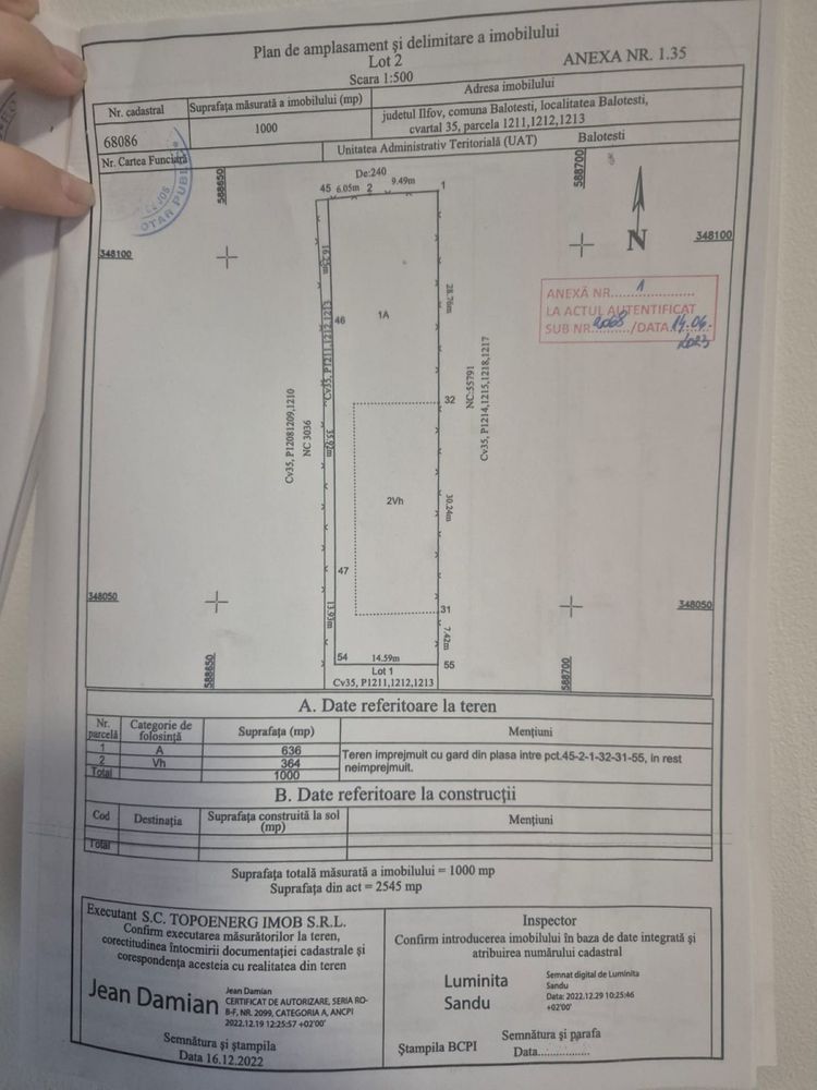 Teren de vânzare la padure Balotesti - Poză 1