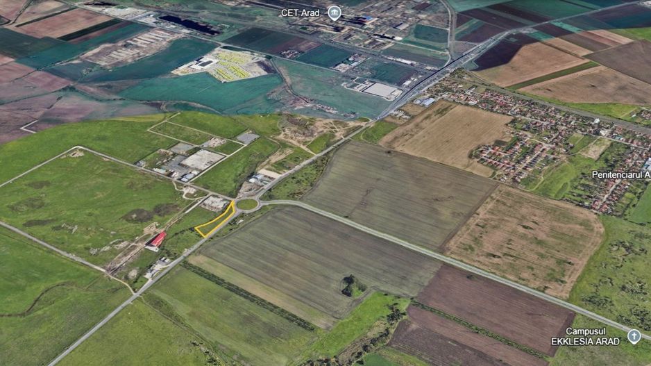 Teren de vânzare 4.717 mp Expunere excelentă la Centura Nord Arad PUZ - Poză 2