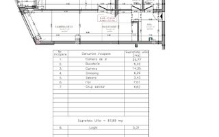 Apartament 2 camere 67.89 m2 – Cartier Europa | Ansamblul Luminia - Schiță 25