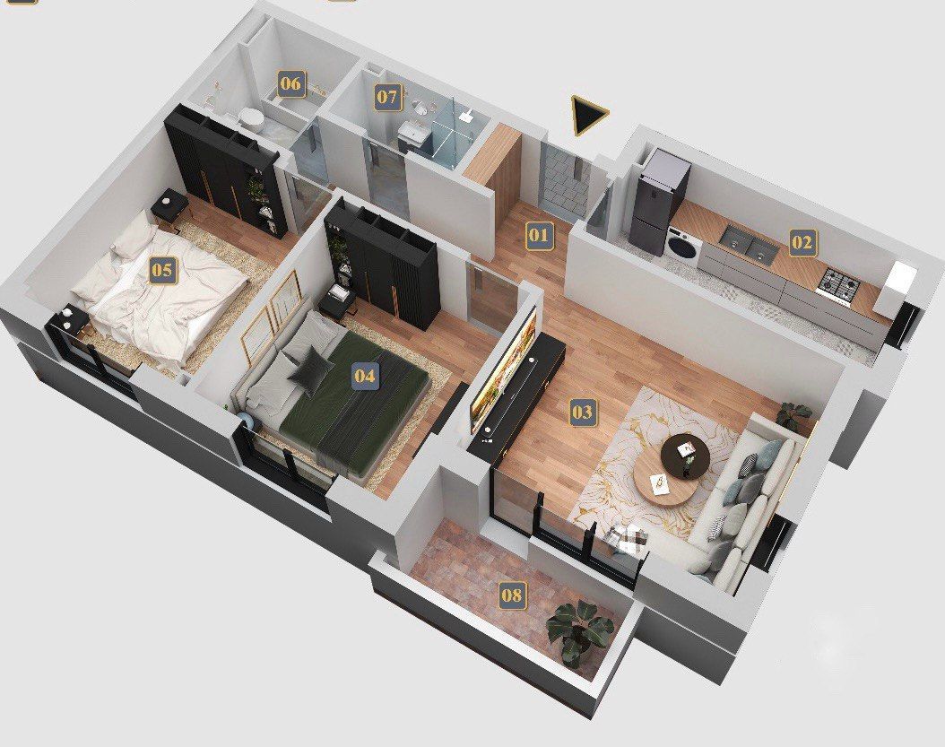 Apartament 3 camere de vanzare - Poză 1