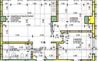 Apartament 3 camere Mărăști – clădire nZEB -  localizare Premium - Schiță 2