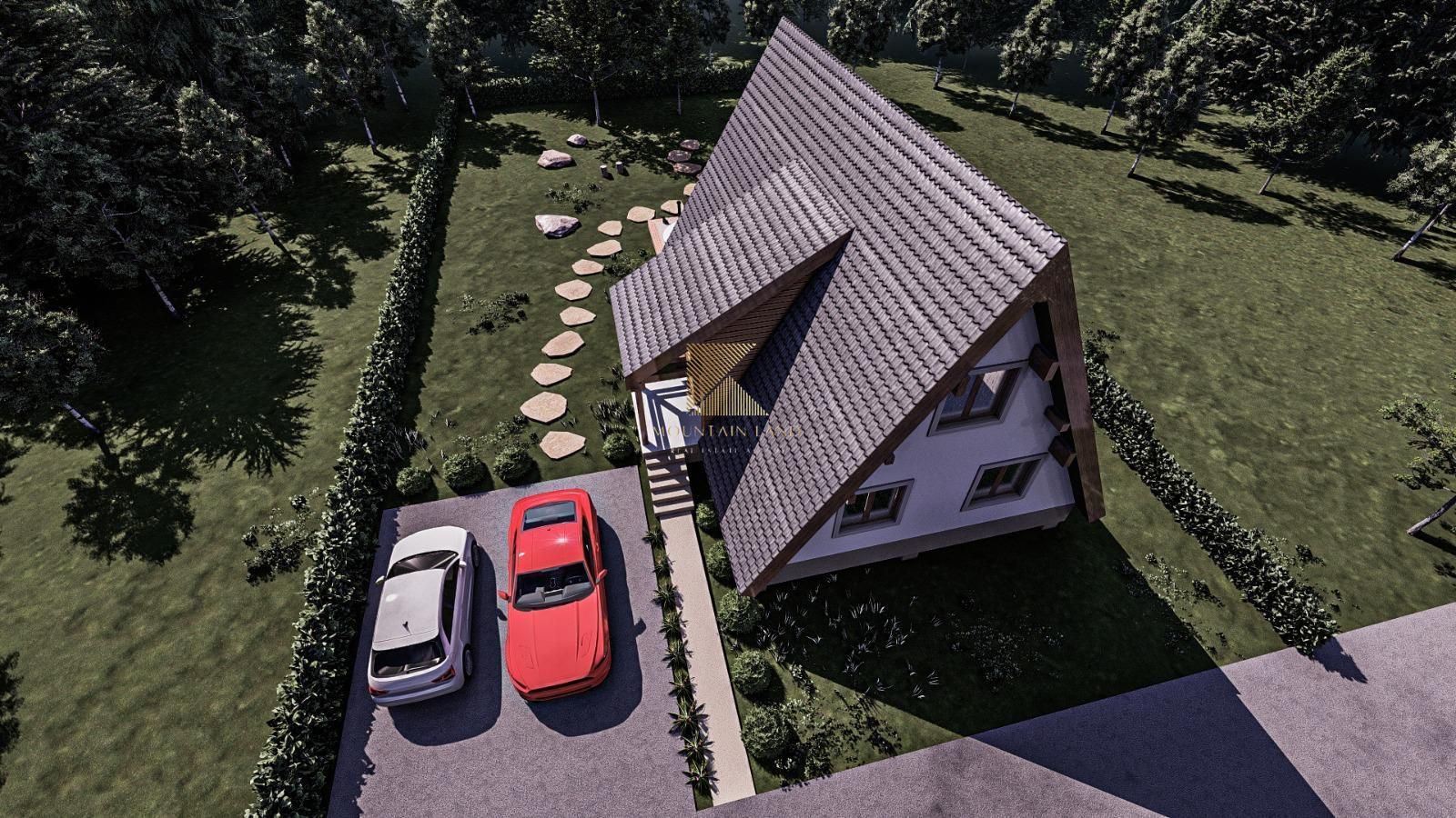 Casa noua in faza de proiect | A-frame | ideala investitie | Rasnov - Poză 8