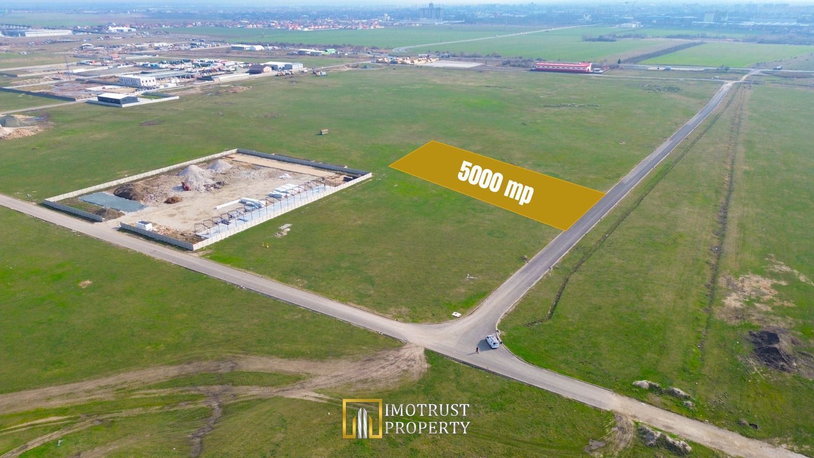 Teren pentru hale industriale Arad – 5.000 mp | PUZ aprobat | - Poză 1