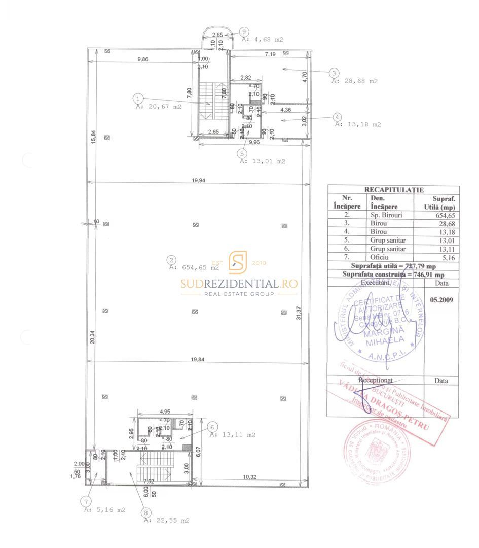Cladire pe 3 niveluri, 2.200 mp, inchiriata integral, Brancoveanu, S4 - Poză 14